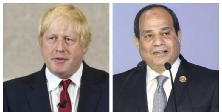 گفت وگوی تلفنی نخست وزیر انگلیس و رئیس جمهور مصر