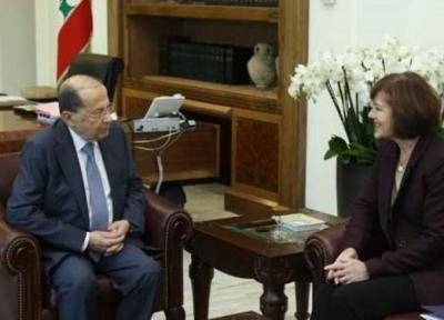 دیدار خداحافظی سفیر آمریکا با رئیس جمهور لبنان