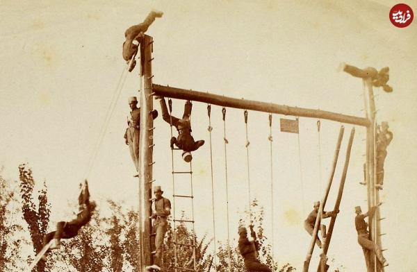 عکس های دیده نشده از تمرینات نظامی در دوران قاجار