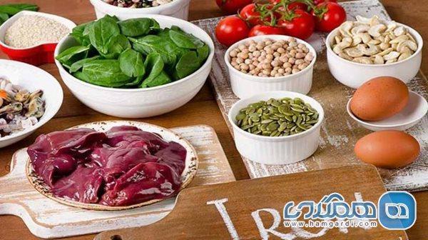 ترکیب های غذایی برای درمان کم خونی